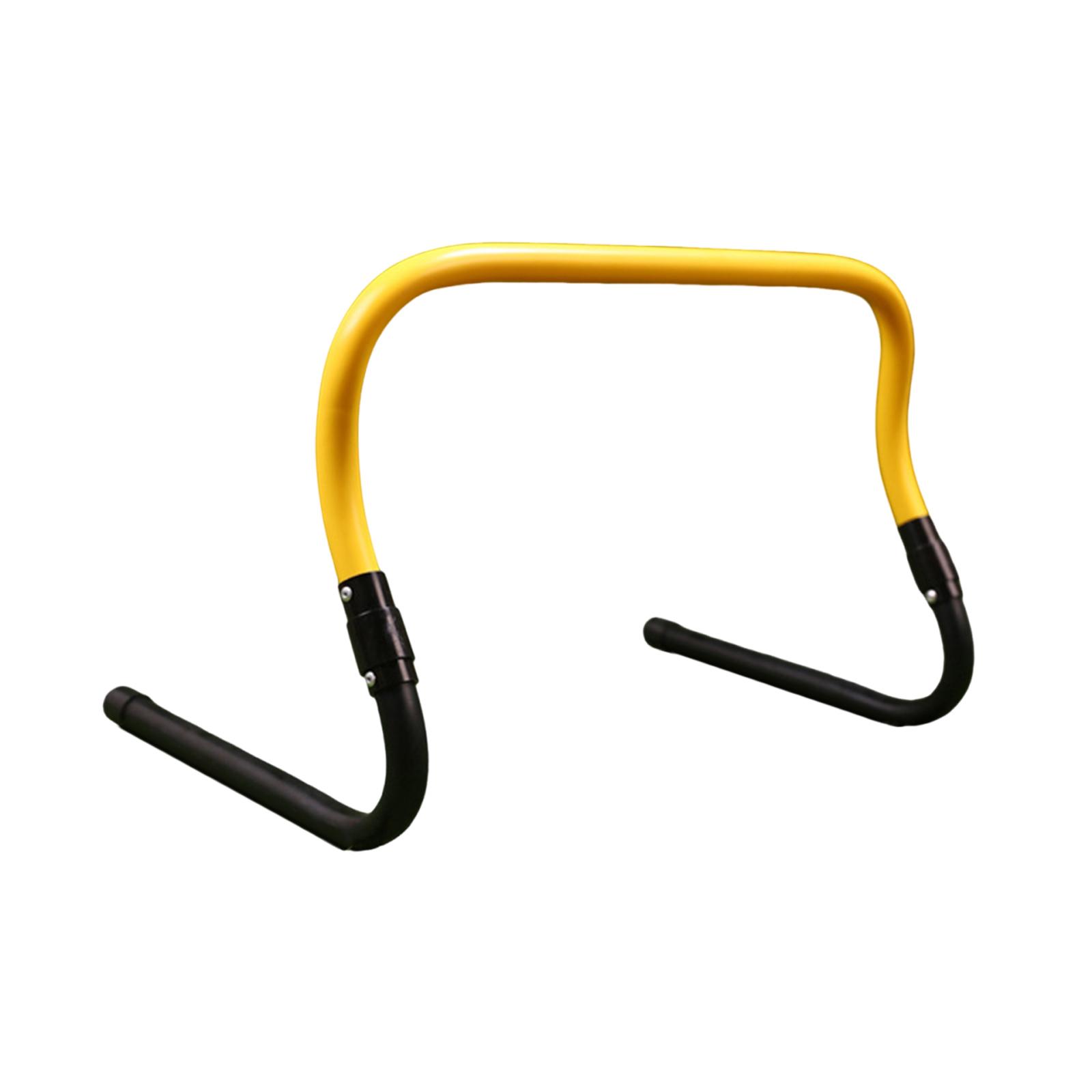 Magideal - Valla Para Entrenamiento De Agilidad, Ajustable, Barra De Salto Para Entrenamiento De Fútbol, Valla De Entrenamiento De Velocidad Para Ejercicios De Amarillo Negro