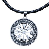 Magideal - , Clásico Joyería Elegante Joyería Amulèto De Protección Para El Uso Diario Chica Hombre Niño , Pu De Plata Antigua