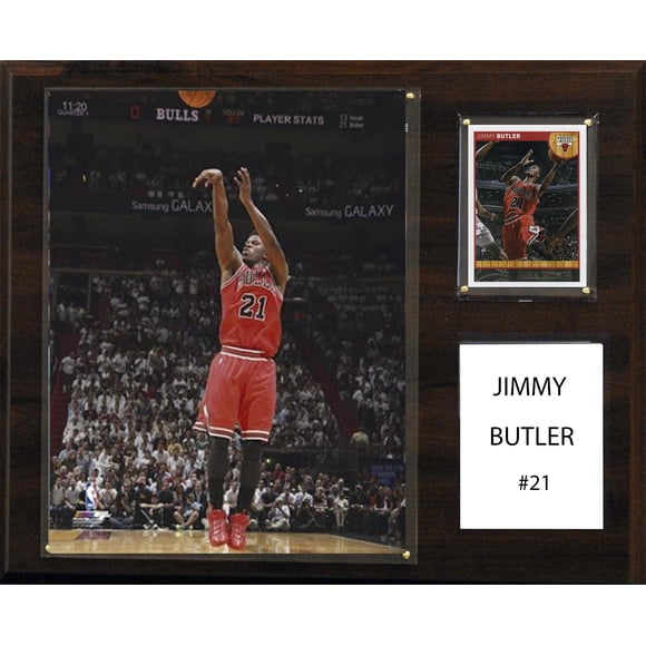 Placa C&I Collectables NBA Chicago Bulls Jimmy Butler 30 x 38 cm