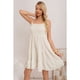 thumbnail image 1 of Mini Vestido Corto Pabilos Primavera Mujer Unicolor Moderno 3370, 1 of 3