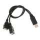 thumbnail image 2 of Usb 2.0 mch A Doble Usb hmb Jack Y Splitter Hub Cable Adaptador De Cable De Alimentación, 2 of 3