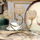 thumbnail image 3 of Candelabro Porta velas  3 Cristal Flor Decoración De Mesa, 3 of 5