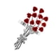 thumbnail image 5 of Rose Bouquet Servilleteros Decoración Servilletero Para Banquete Festival Plata, 5 of 5