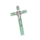 thumbnail image 2 of Figura De Crucifijo Católico Resistente Al Desgaste, Cruz De Pared Para El Hogar, Dormitorio, Ventana, Color Acero Verde, 2 of 3