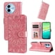 thumbnail image 1 of Funda tipo cartera FOXDOCK para Vivo Y38 5G , diseño girasol en relieve, cuero PU, cierre magnético, soporte y tarjetero, 1 of 5
