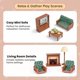 thumbnail image 4 of Set Deluxe de Sala de Estar en Miniatura para Muñecas OLEOCA Familia, 4 of 6