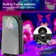 thumbnail image 5 of Carcasa de Reemplazo Transparente para Consola PS5 Edición Disco con Iluminación Ambiental de Anillo de Luz RGB y Efecto Marquee, 5 of 11