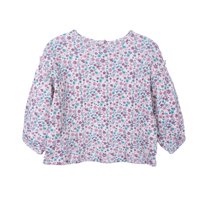 Pillin - Polera Bebé Niña Manga Larga Floral Terracota