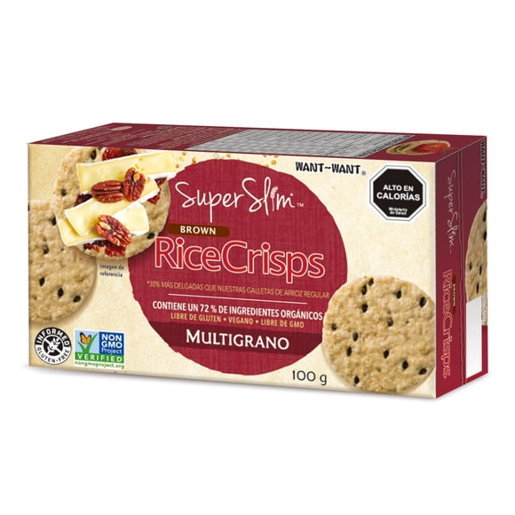Galleta de Arroz Integral Sabor Multigrano, 100 g
