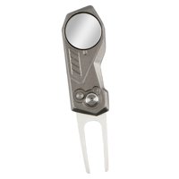 Magideal - Herramienta De Reparación De Divots De Golf, Equipo Portátil De Reparación De Marcas De Pitch, Horquilla De Pitch De Golf Gris