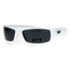 thumbnail image 1 of Anteojos de Sol Locs White Cholo Rectangulares Estrechos 13x4 cm, 1 of 4