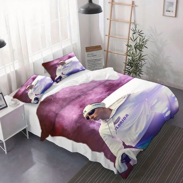 3pcs Swimming Champion Katie Ledecky Appearance Duvet Cover Set - Fashionable Quilt Set Printed Bedding Set