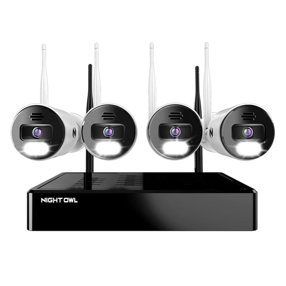 Sistema de cámaras de seguridad Night Owl 10Ch 4K HD con 4 cámaras