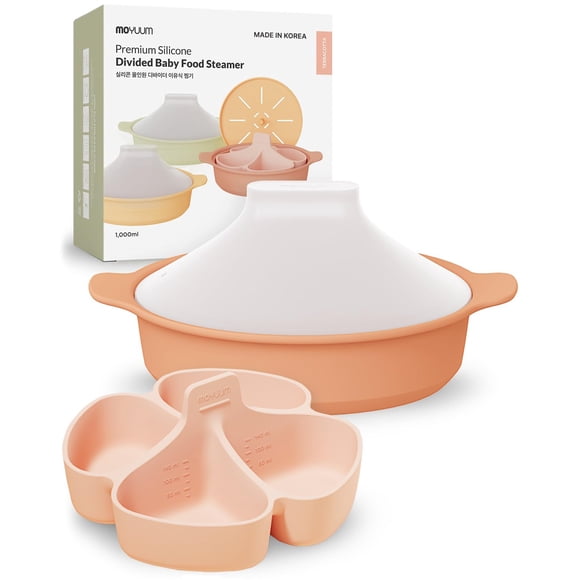 Cocedor al vapor MOYUM de silicona 1000 ml color terracota