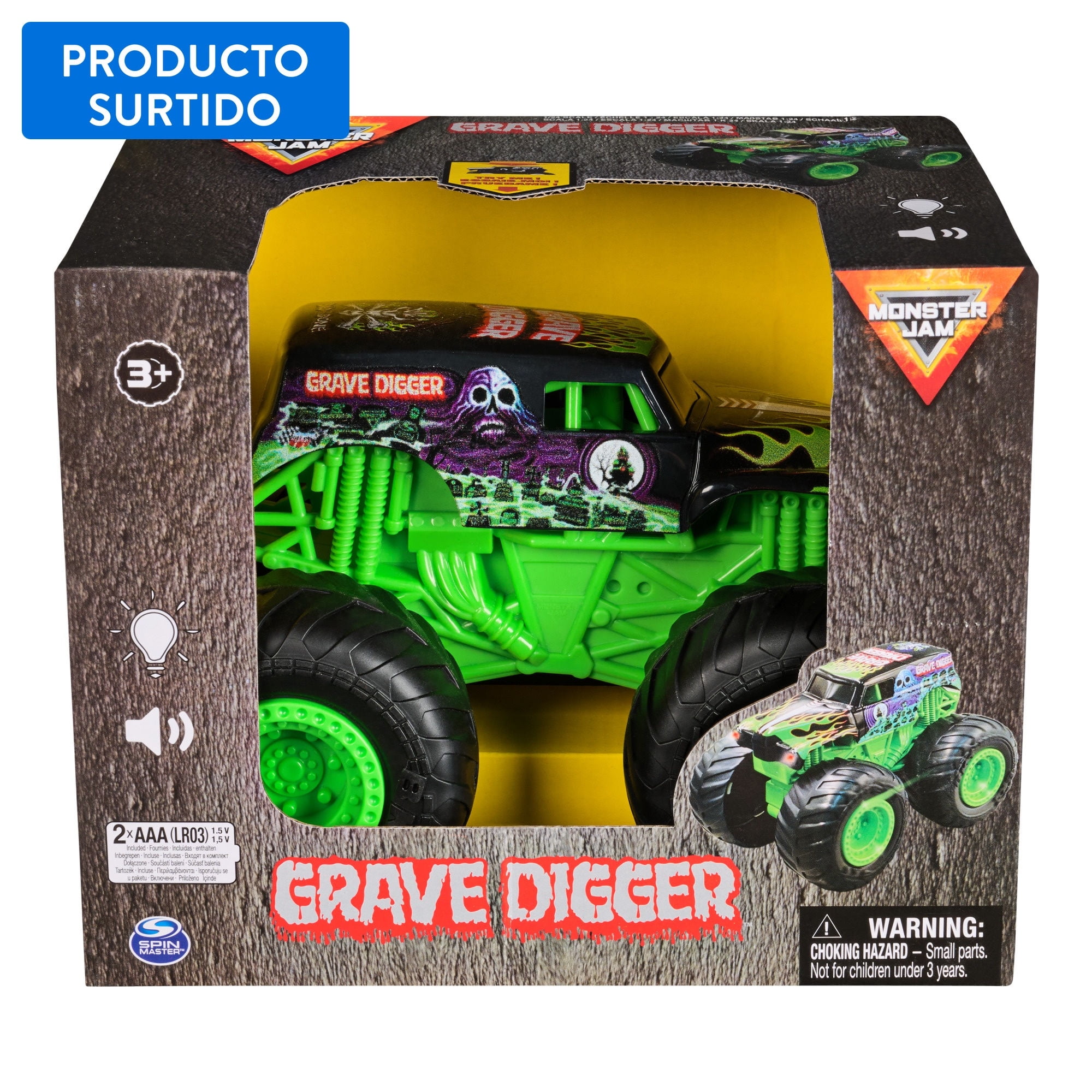 Vehiculo Surtido Con Luz Y Sonido Monster Jam