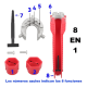 thumbnail image 3 of Llave ajustable gasfitería multiuso flexible desagüe rojo #1, 3 of 3