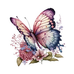 Magideal - Calcomanías De Pared De Mariposas Y Flores, Mural De Pared Fácil De Pelar, Decoración Colorida De Pvc Para Pared, Decoración Artística De Pared Para B