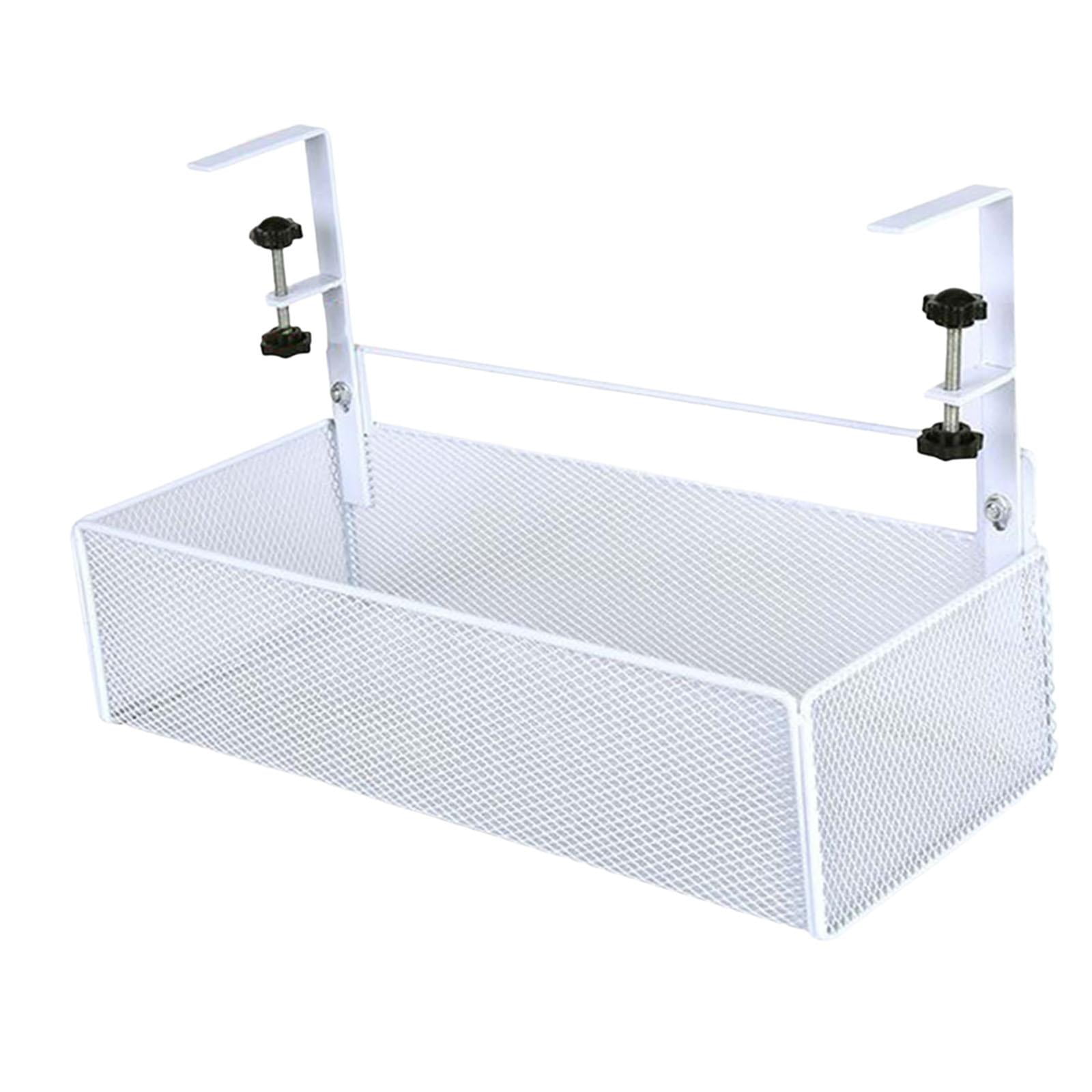 Bothyi - Estante De Almacenamiento Lateral Debajo Del Escritorio, Ahorro De Espacio Para Accesorios Escolares De Sala De Estar, Blanco