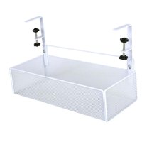 Bothyi - Estante De Almacenamiento Lateral Debajo Del Escritorio, Ahorro De Espacio Para Accesorios Escolares De Sala De Estar, Blanco