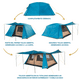 thumbnail image 5 of Carpa Camping Dolomites 10 Discovery, 10 personas techo largo 3000mm, 5 of 8