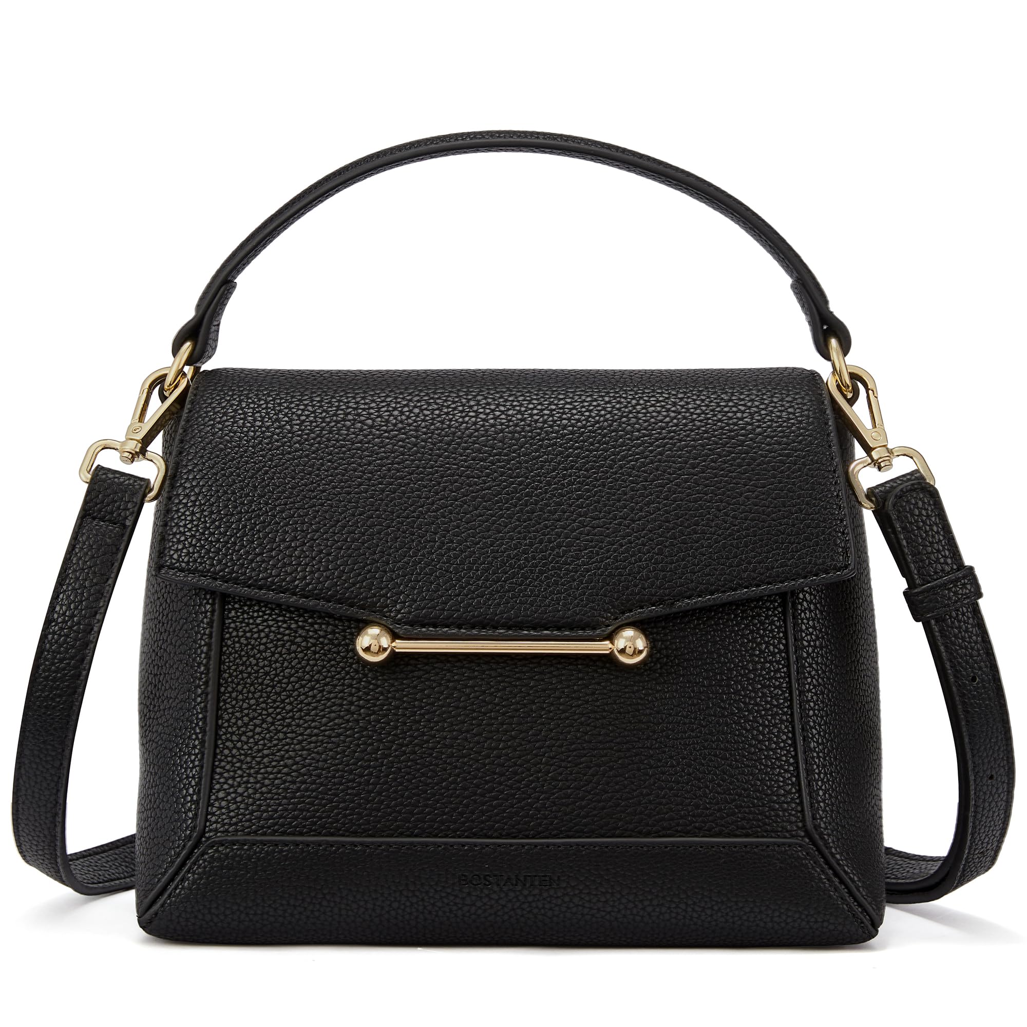 Bandolera Bostanten, Pequeña Y Moderna, De Piel Vegana Con Hombros