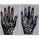 thumbnail image 5 of Kit de plantillas de tatuajes de henna para Navidad para mujeres y niñas, arte a mano, 5 of 6