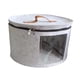 thumbnail image 5 of Caja Organizadora De Sombreros Portátil De Fieltro Redonda Para Sala De Estar, Ropa, Viajes, Gris Claro, 5 of 5