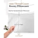 thumbnail image 3 of Juego de fundas de almohada Good Sleep Bedding, 1000 hilos, algodón egipcio blanco, 3 of 7