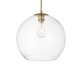 thumbnail image 1 of Lámpara Colgante Baxter Elegant Lighting Latón Vidrio Transparente 110V, 1 of 9