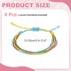 thumbnail image 2 of Uxcell 8 Piezas Pulsera de Cuerda Trenzada, Pulseras de Cuerda Tejida Ajustables Boho Impermeables Cuerda de Cera Tobilleras Accesorio Elegante para Mujeres Hombres Cumpleaños Amistad, 4 Colores, 2 of 6