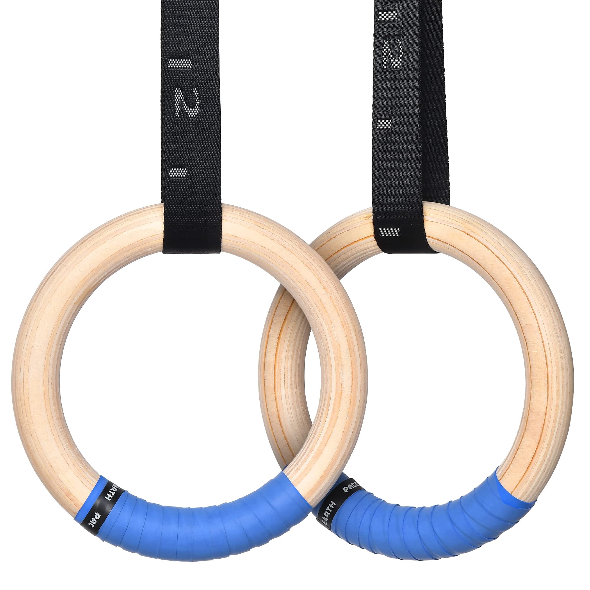 Anillos De Gimnasia Pacearth, De Madera, Olímpicos, 680 Kg, Con Correas