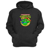 Genérico - Polerón Canguro Tortugas Ninja Gris Oscuro Talla S Unisex