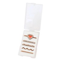 Magideal - Reloj Inteligente Anillos Decorativos Bucles Baratijas Moda 5 Piezas Banda Correa Reloj Banda Conjuntos Banda Decoración Para Reloj , Conjunto B