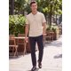 thumbnail image 2 of INSPIRE CHIC Camisetas Henley de Hombre de Manga Corta Ligera Casual de Verano XL Beige, 2 of 5