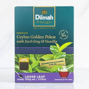 Te Negro En Hojas Earl Grey Vainilla Ceylon Dilmah 100 Grs