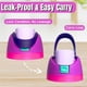 thumbnail image 4 of Tapa de repuesto compatible con Owala Freesip, tapa de repuesto para botella de agua de un botón, antifugas, compatible con vasos Owala de 16 oz, 24 oz, 32 oz y 40 oz (morado), 4 of 6