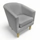 thumbnail image 1 of Poltrona Murcia - Tela Lino Gris Claro, 1 of 3