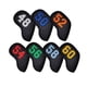 thumbnail image 1 of 7 Piezas Universal Golf Club Headcovers Durable Head Covers Negro Colorido, 1 of 5
