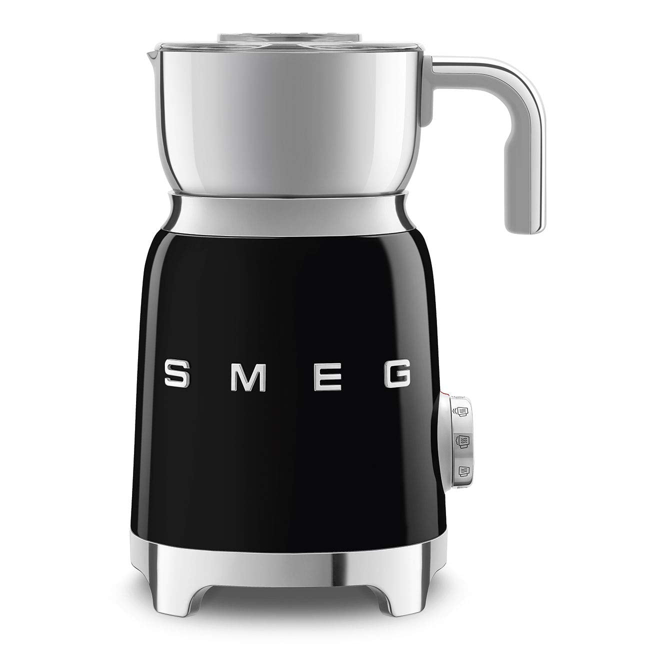 Espumador De Leche Smeg Estilo Retro De Los Años 50 Con 2 Discos Y 6 Programas Preestablecidos