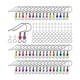 thumbnail image 4 of 100 Uds. Ganchos para pendientes, anillos para saltar, accesorios para pendientes, conjunto de suministros para hacer pendientes de acero inoxidable,, 4 of 5