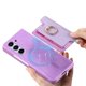 thumbnail image 1 of Funda Magnética para Samsung Galaxy Z Flod 4 con Billetera y Anillo, Protector Resistente Morado, 1 of 6