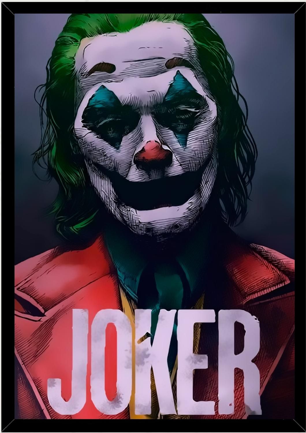 Genérico - Cuadro Decorativo Joker Medidas 30X40 Cm