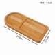 thumbnail image 1 of Xiao Hua Palet - Palet de madera con diseño dividido, multiusos como bandeja de té, plato de desayuno y bandeja para la merienda, tamaño 27,5 × 10,5 × 1,5 cm, 1 pieza, marrón, 1 of 3