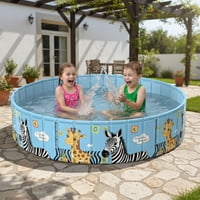 Babyluna - Piscina Plegable Niños 4 En 1 Pvc Duro 120X45Cm No Inflable