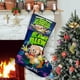 thumbnail image 1 of EL DÍA QUE LA TIERRA EXPLOTÓ Tema: Calcetines de Navidad, fino lino blanco para colgar en escaleras y chimenea, decoración navideña para el hogar, regalo de Navidad.54cm×38cm, 1 of 5