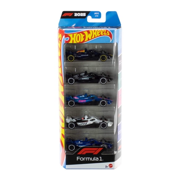 Vehículo de Juguete Pack 5 autos F1 Hot Wheels Let's Race