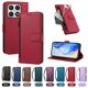thumbnail image 4 of Funda con Billetera para [Xiaomi 17] con Bolsillo Zipper y Tarjetero Rojo, 4 of 6