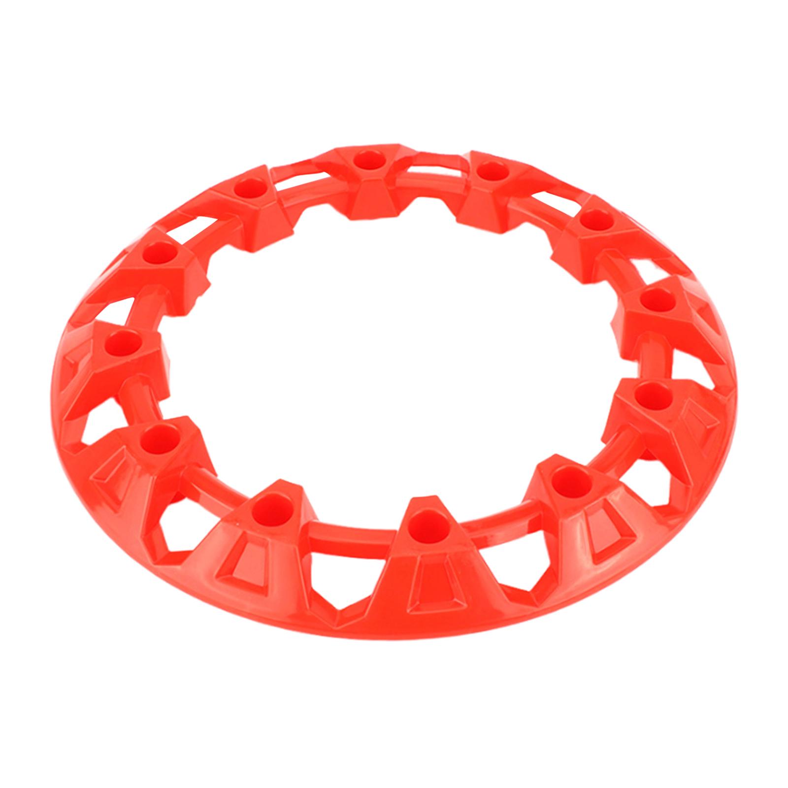 Ioensy - Generic Cubierta Protectora Para Cubo De Llanta De Rueda De Atv, Cubierta Protectora De Llanta Para Atv, Color Rojo, 8 Pulgadas