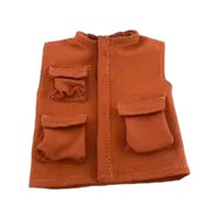 Magideal - Ropa De Muñeca Para Figura Masculina, Chaleco En Miniatura, Disfraz De Moda Hecho A Mano, Trajes Para Figuras De Acción De 6 Pulgadas, Accesorio Para Naranja