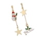 thumbnail image 1 of cadena asimétrica cuelgan pernos prisioneros de navidad pendientes de estrella encantos mu?eco de nieve, 1 of 5